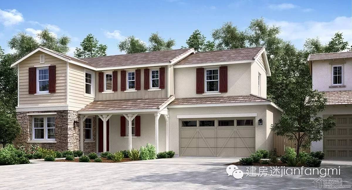 轻钢结构房屋设计图15m×12m二层带车库效果图