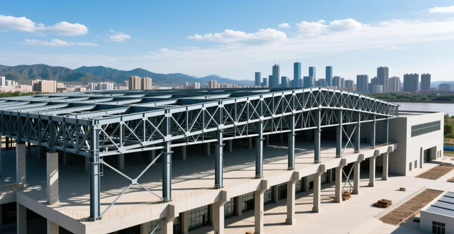 杭萧钢构大跨度空间结构工程案例 滨州站黄河国家博物馆钢结构