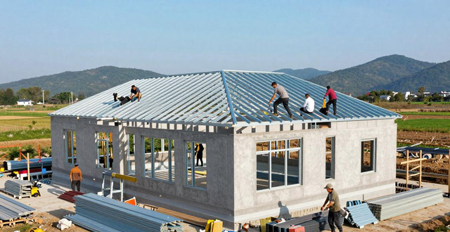 钢构_现浇木结构钢结构对比_农村自建房屋顶选型