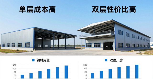 双层钢结构厂房_单层厂房对比_钢构