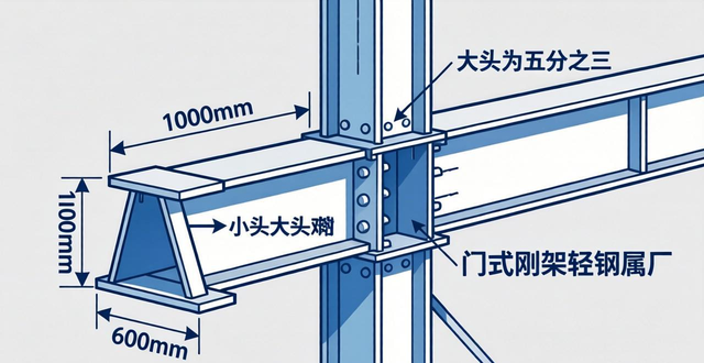 钢构_门式刚架轻钢厂房设计钢柱截面形式_钢梁截面形式确定方法