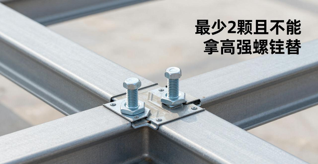 高强螺栓与临时螺栓的区别_钢结构_钢结构临时螺栓数量要求