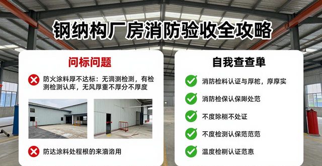 钢结构厂房消防验收全攻略，核心必查项与常见问题都在这里