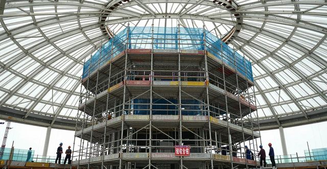 幕墙采光穹顶钢结构施工_成品化构件化单元化施工工艺_钢结构