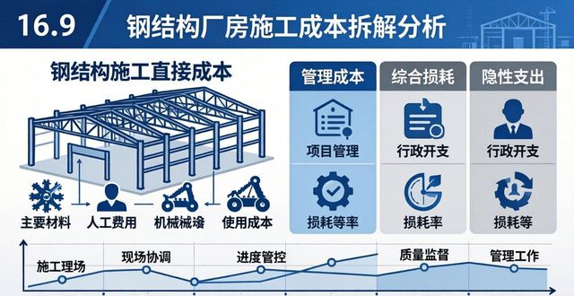 材料人工机械损耗管理利润分析_钢结构厂房成本核算_钢结构